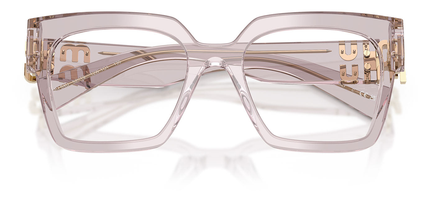 Miu Miu MU 04UV Glasses - Transparent Mauve