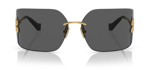 Miu Miu MU 54YS Sunglasses - Gold / Dark Grey