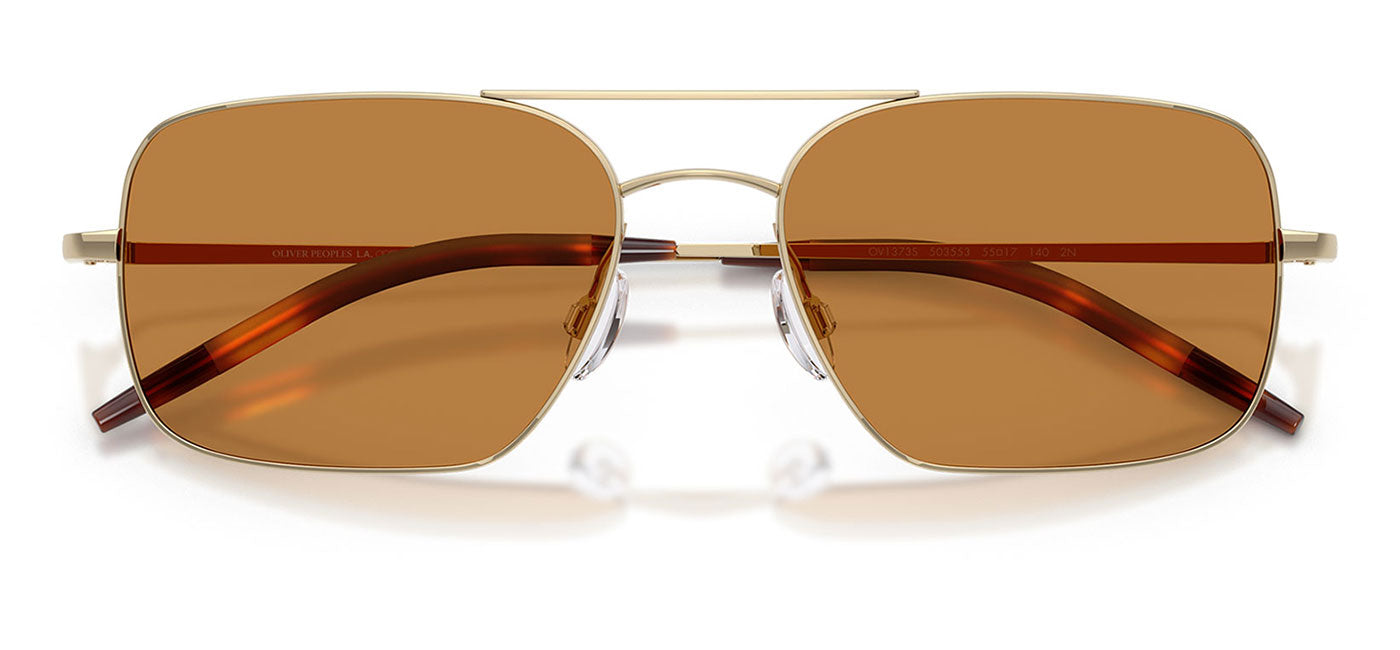 Oliver Peoples OV1373S Victory II Sunglasses - Gold / Cognac
