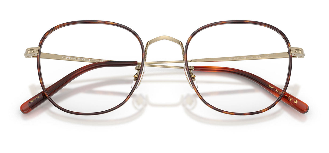 Oliver Peoples OV1375T Mehr Glasses - Gold & Dark Mahogany