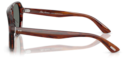 Oliver Peoples OV5581SU Paul Newman Sunglasses - Dark Amber Smoke / Regal Blue