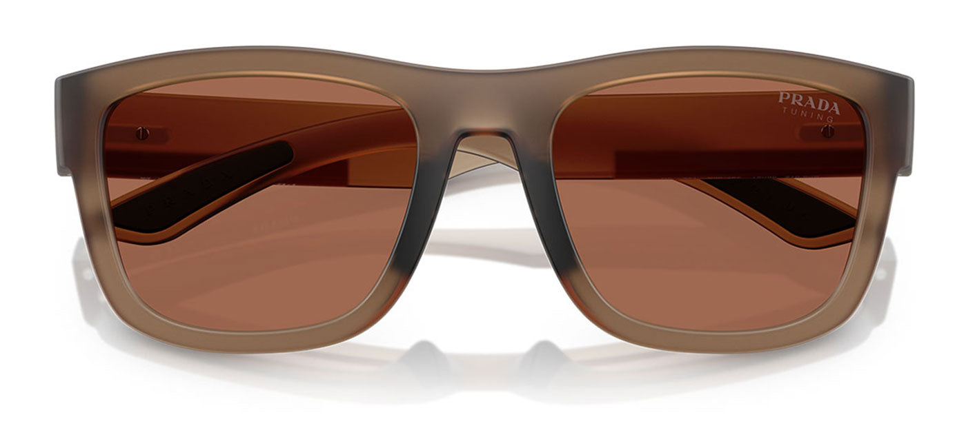 Prada Linea Rossa PS 01ZS Sunglasses - Transparent Brown / Brown Tuning