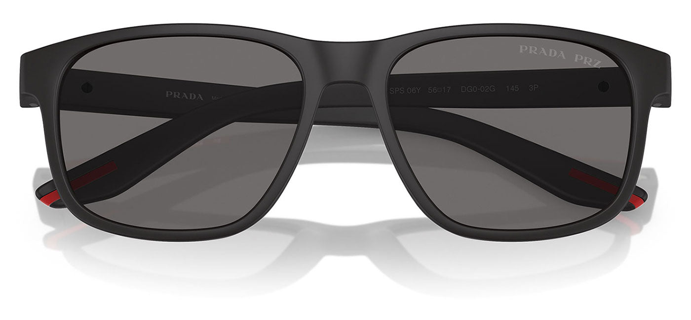 Prada Linea Rossa PS 06YS Sunglasses - Black Rubber / Polar Dark Grey