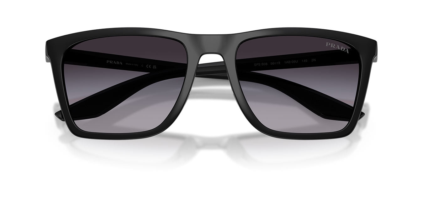 Prada Linea Rossa PS B08S Sunglasses - Black / Grey Gradient