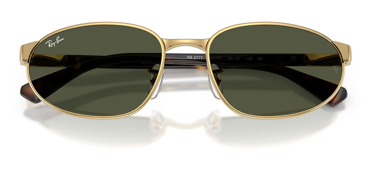 Ray-Ban RB3777 Sunglasses - Arista Gold / Green
