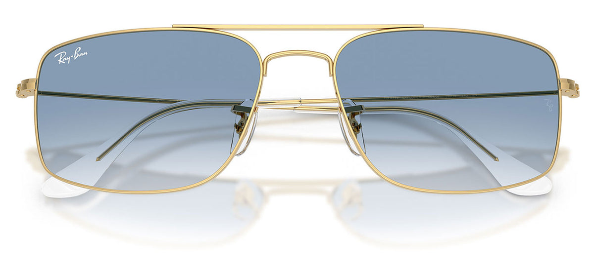 Ray-Ban RB3779 Explorer III Sunglasses - Arista Gold / Clear Gradient Blue