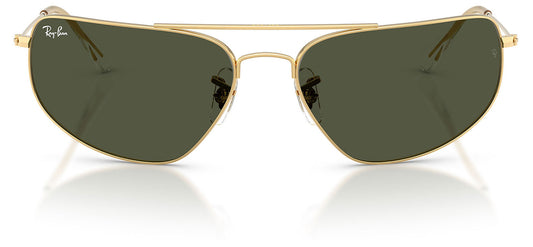 Ray-Ban RB3780 Sunglasses - Arista Gold / Green
