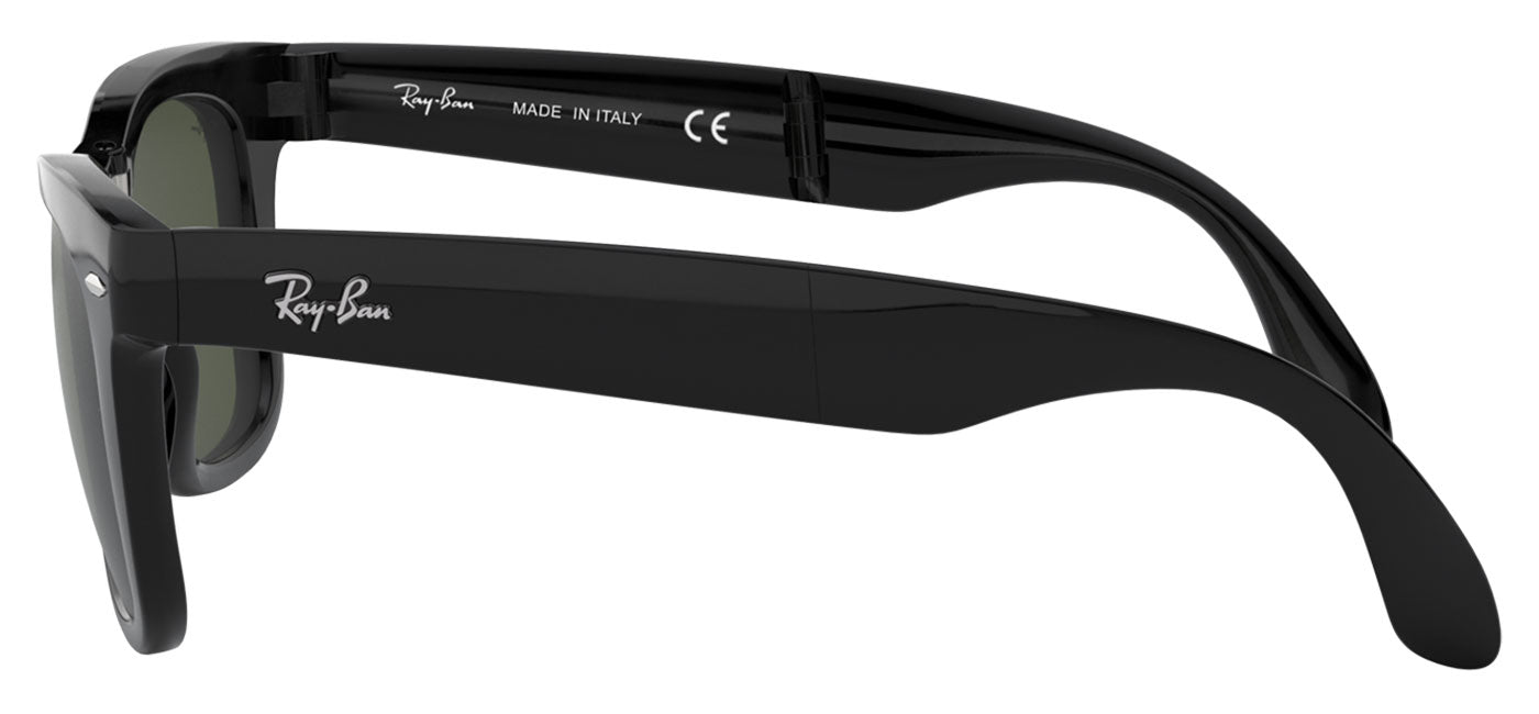 Ray-Ban RB4105 Wayfarer Folding Sunglasses - Black / Green