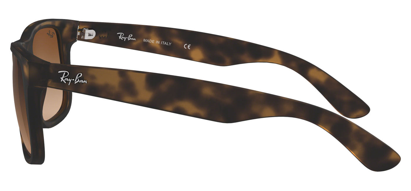 Ray-Ban RB4165 Justin Sunglasses - Rubberised Light Havana / Brown Gradient