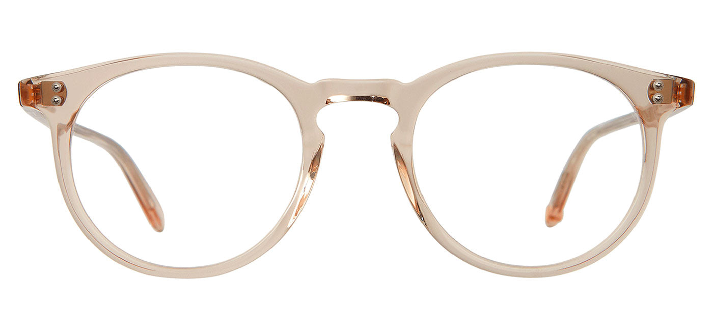 Garrett Leight Carlton Glasses - Bio Beige Crystal