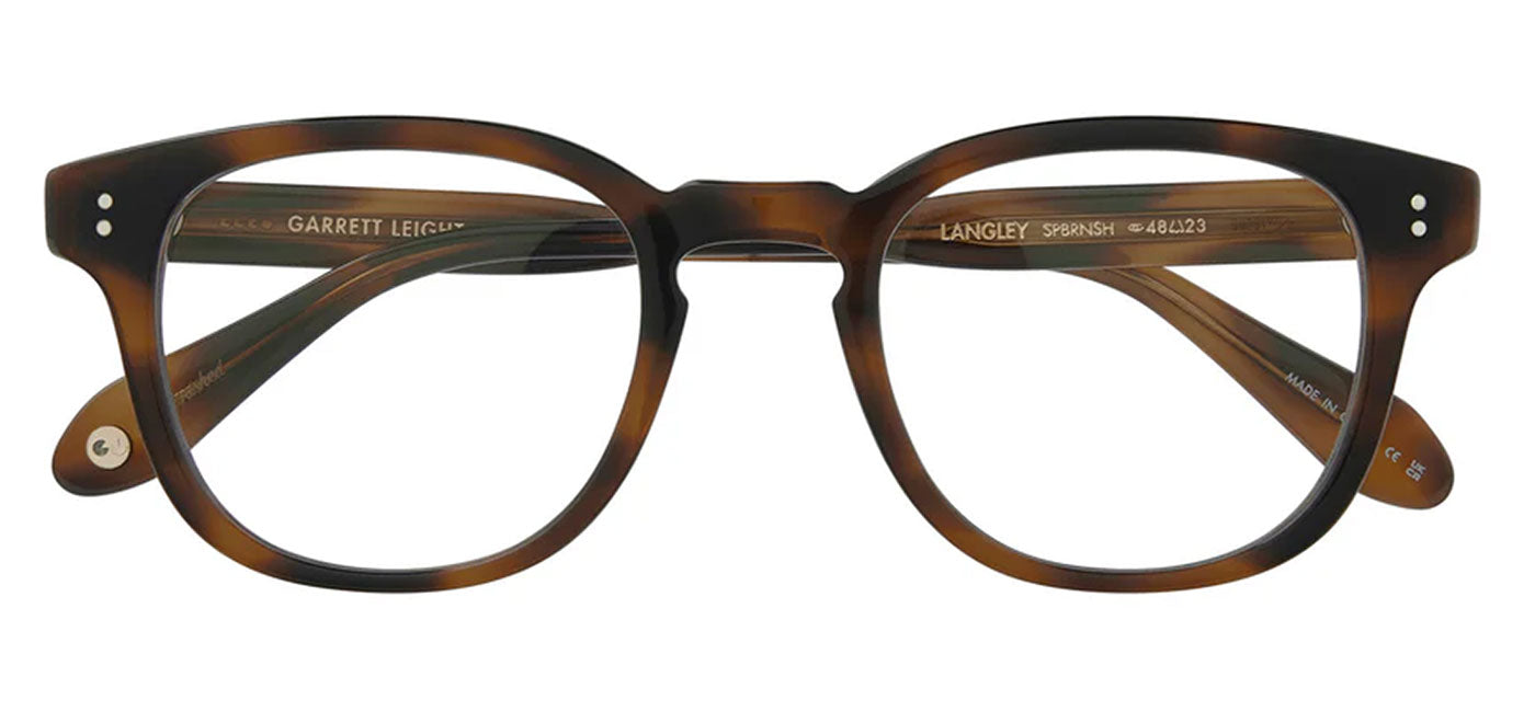 Garrett Leight Langley Glasses - Spotted Brown Shell