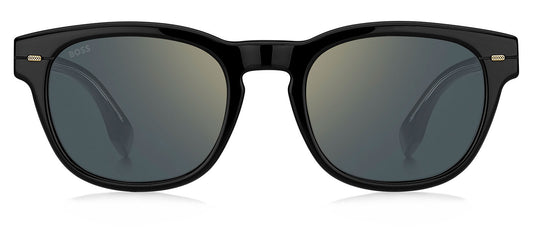 Hugo Boss 1380/S Sunglasses - Black / Gold Mirror