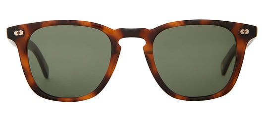 Garrett Leight Brooks X Sunglasses - Spotted Brown Shell / Pure G15