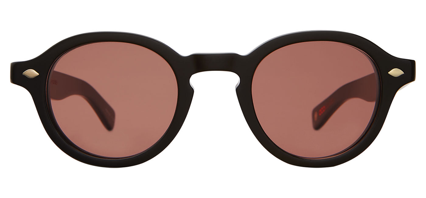 Garrett Leight Flipper Sunglasses - Bio Black / Semi-Flat Pure Rosewood