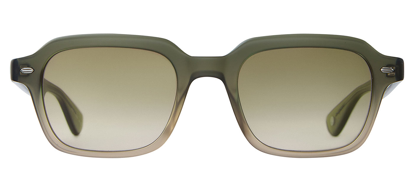 Garrett Leight OG Freddy P Sunglasses - Matte Cyprus Fade / Olive Gradient