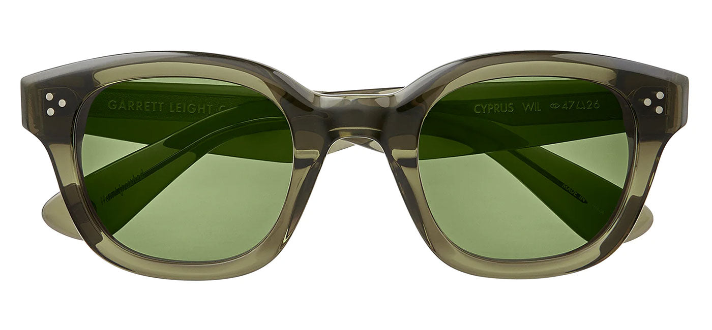 Garrett Leight Cyprus Sunglasses - Willow / Green