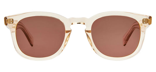 Garrett Leight Kinney II Sunglasses - Champagne / Semi-Flat Pure Rosewood