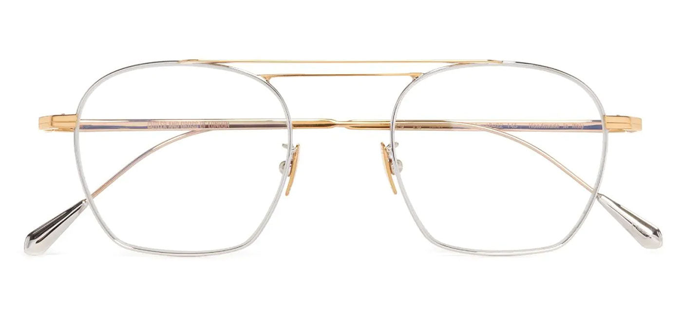 Cutler and Gross 0004 Aviator Glasses - Yellow Gold 24K + Rhodium 18K