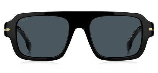Hugo Boss 1595/S Sunglasses - Black / Blue Avio Antireflex