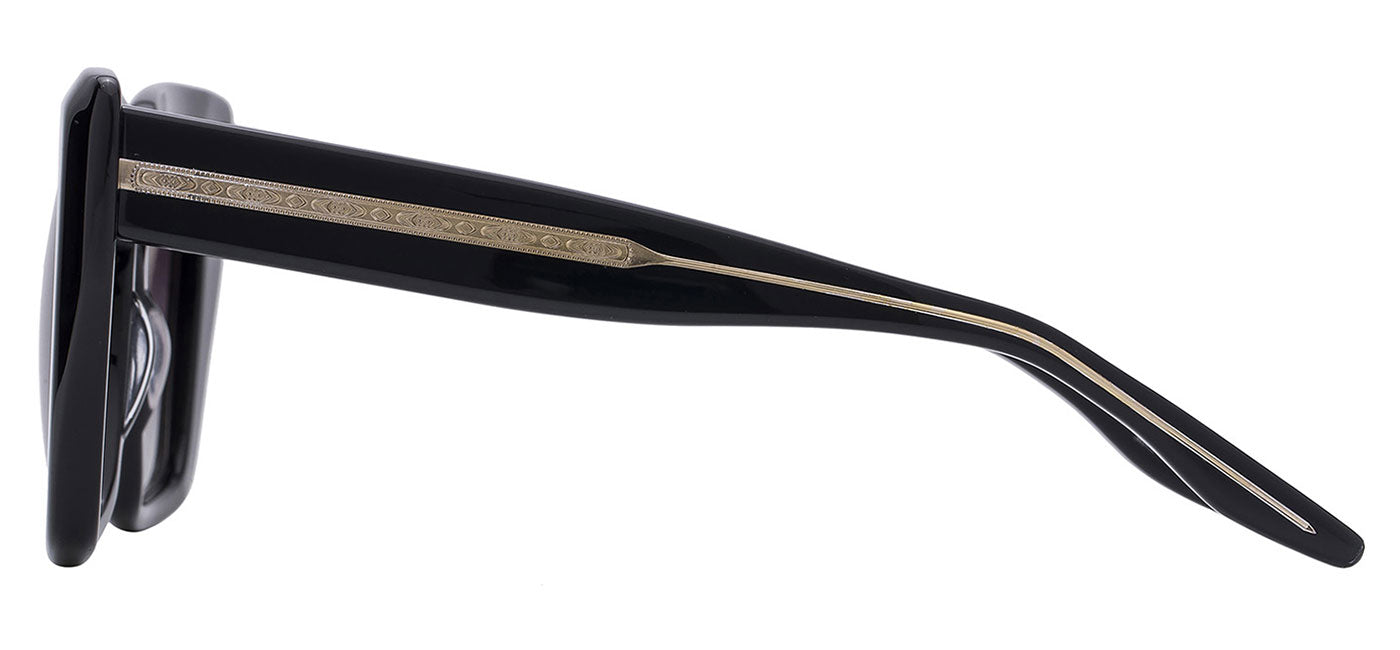 Barton Perreira Devine BP0253 Sunglasses - Black and Gold / Smolder