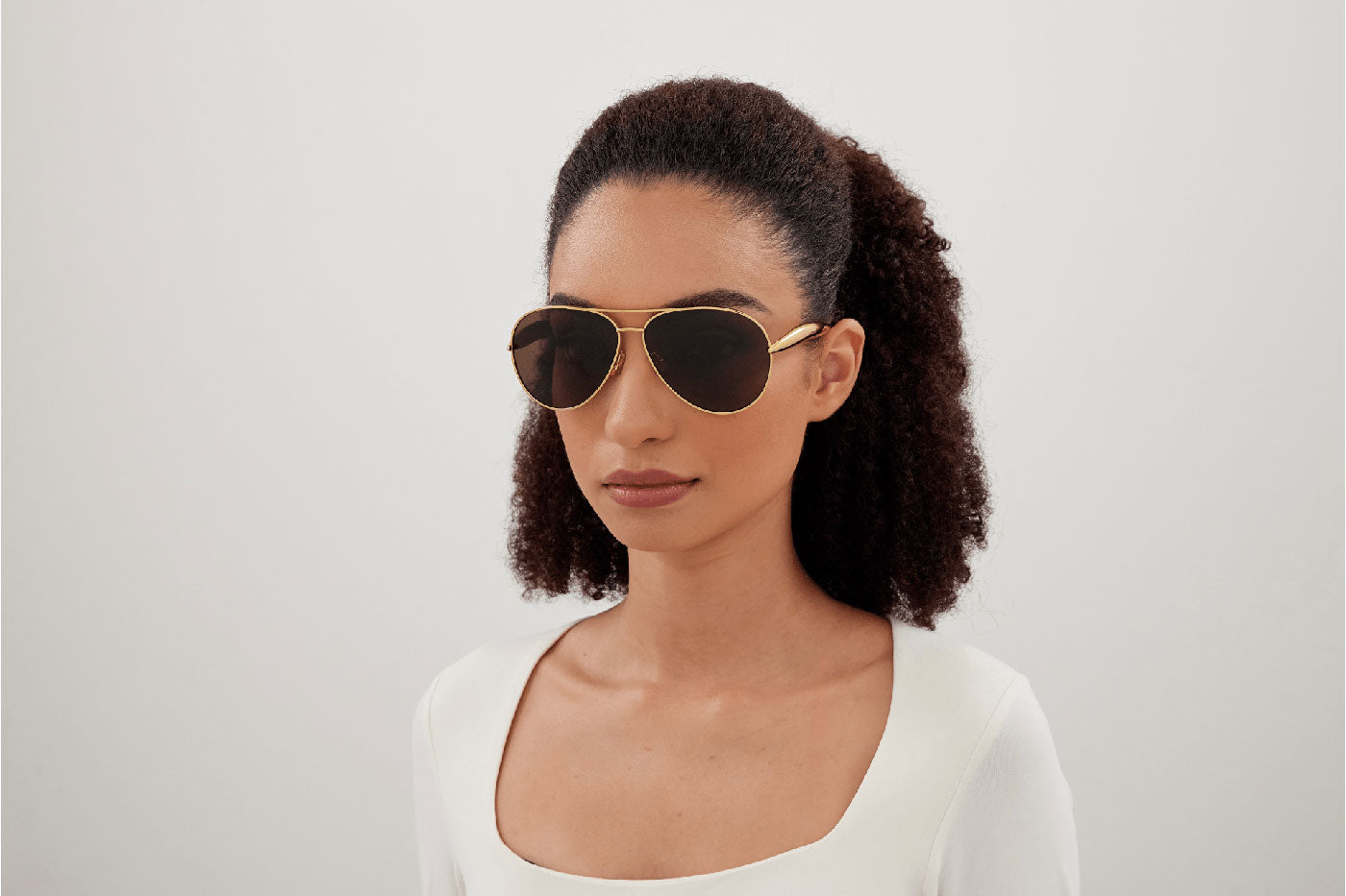 Bottega Veneta BV1305S Sunglasses - Gold / Brown