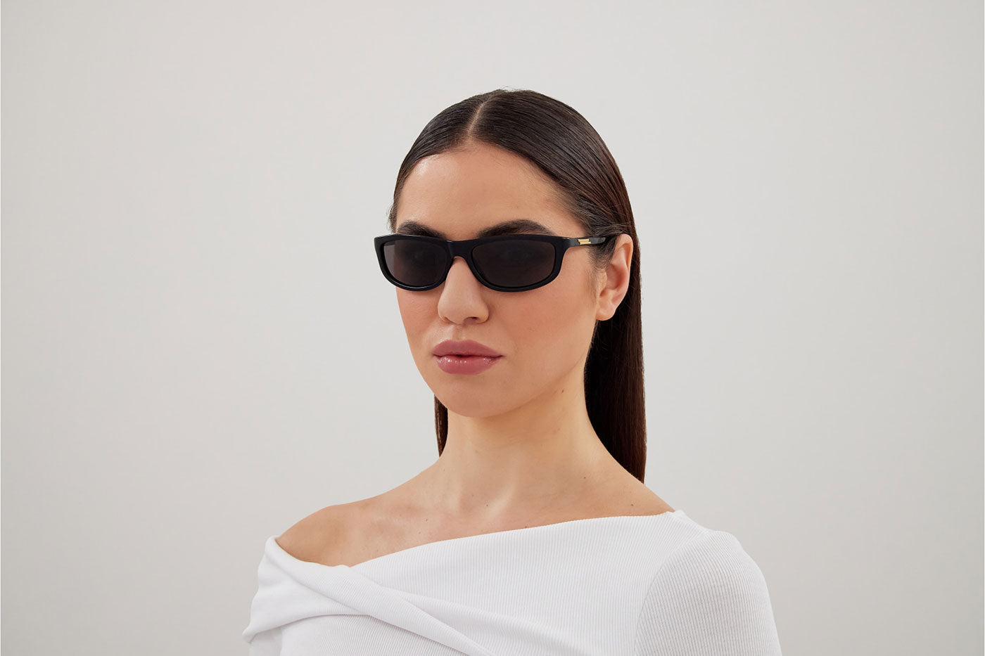 Bottega Veneta BV1327S Sunglasses - Black / Grey
