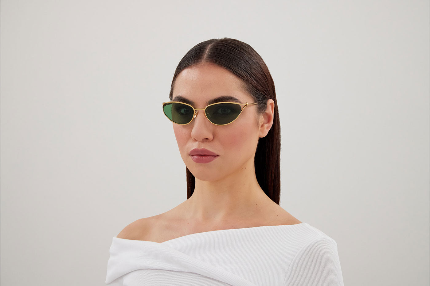 Bottega Veneta BV1330S Sunglasses - Gold / Green