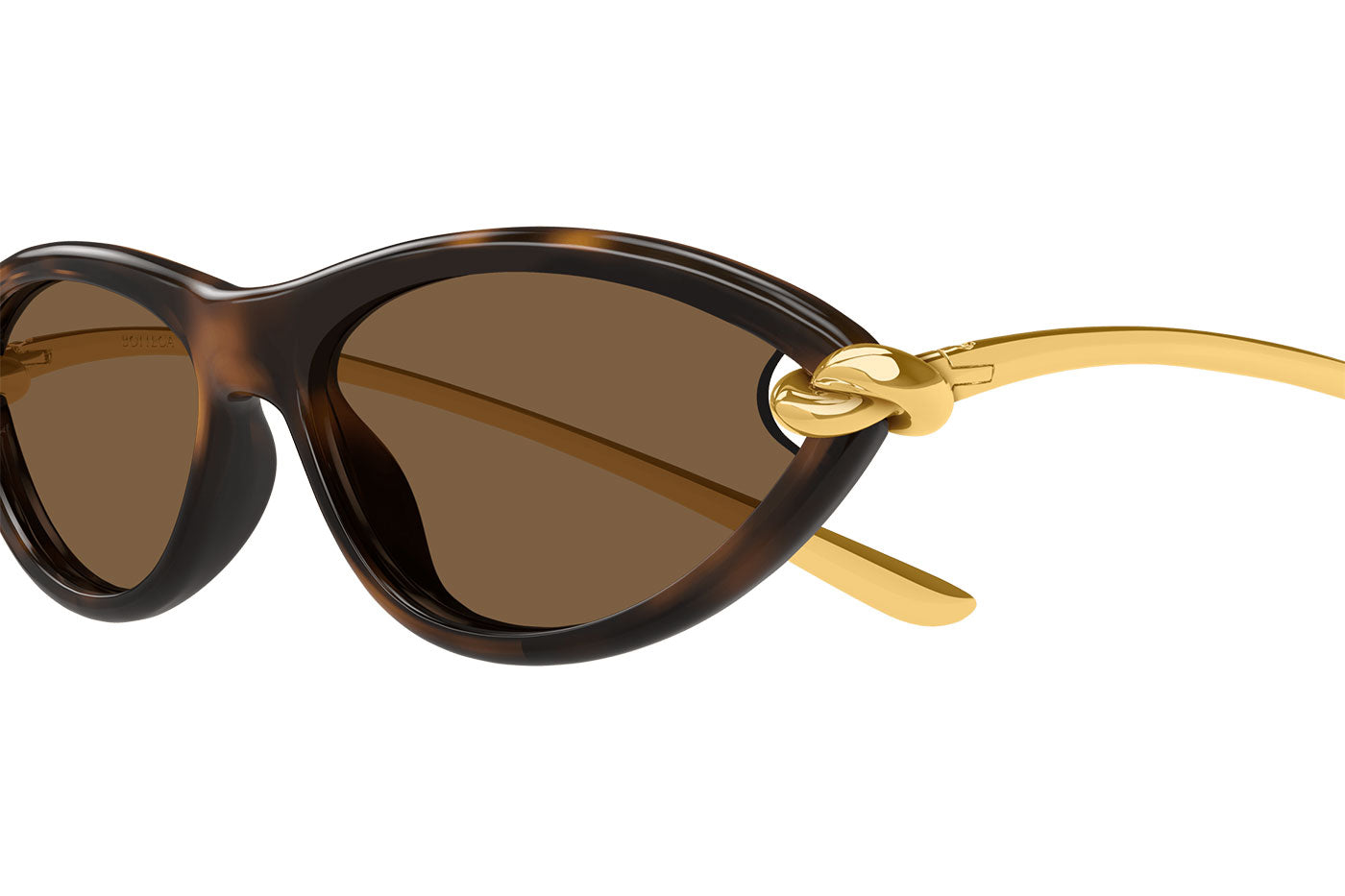 Bottega Veneta BV1390S Sunglasses - Havana / Gold / Brown