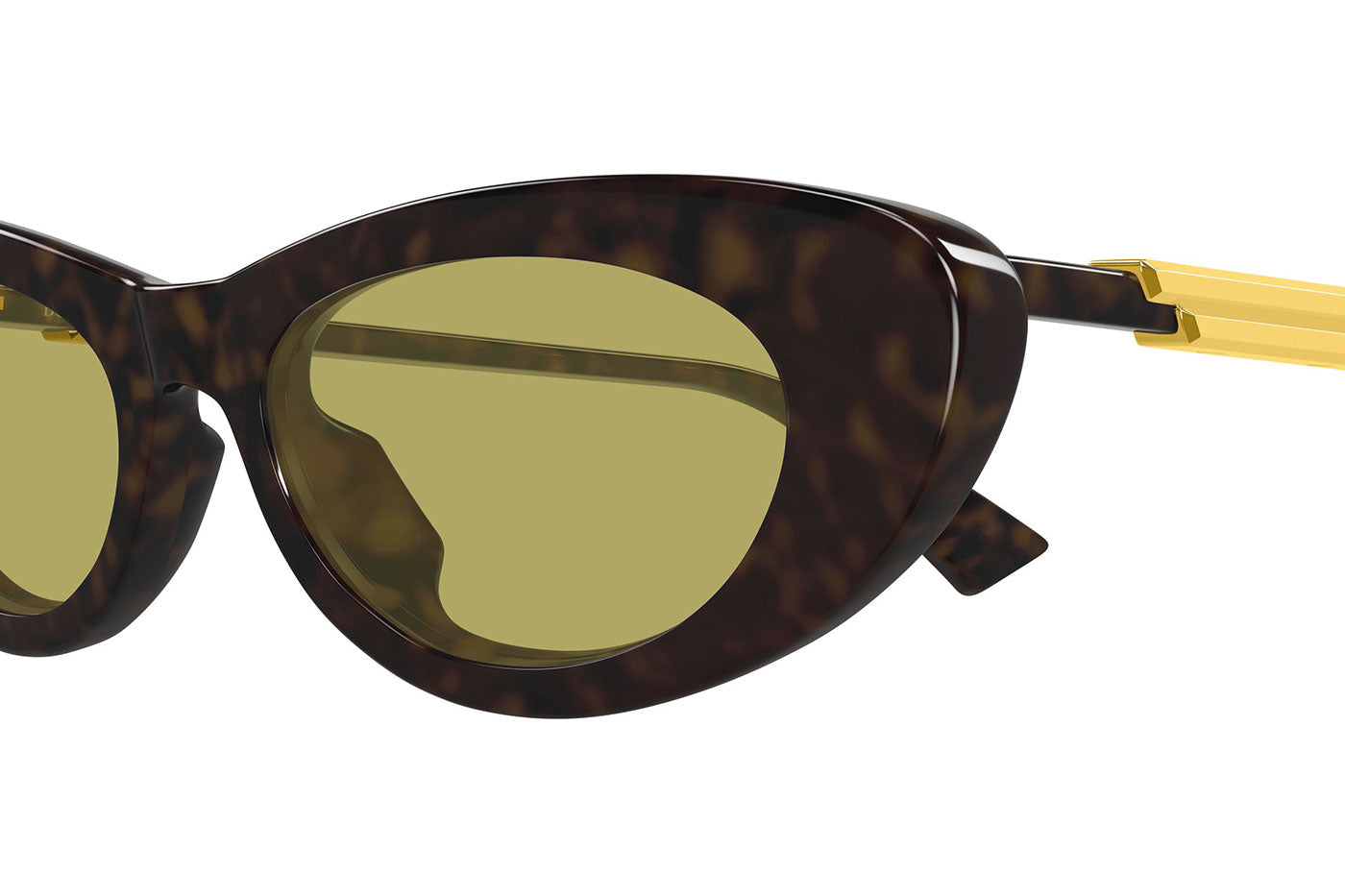 Bottega Veneta BV1447S Sunglasses - Havana / Yellow