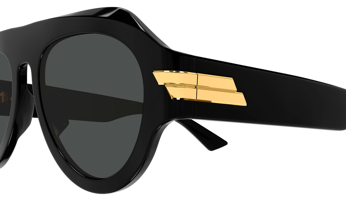 Bottega Veneta BV1488S Sunglasses - Black / Grey