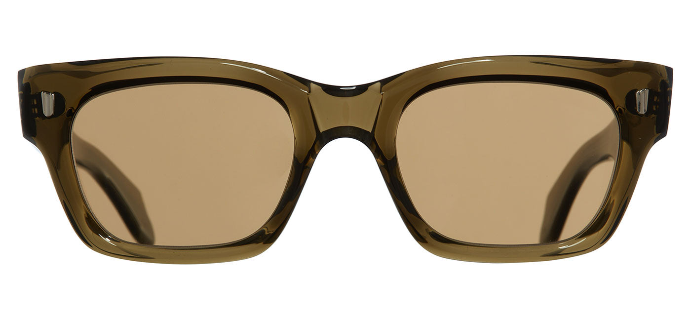 Cutler and Gross 1391 Sunglasses - Olive / Light Brown