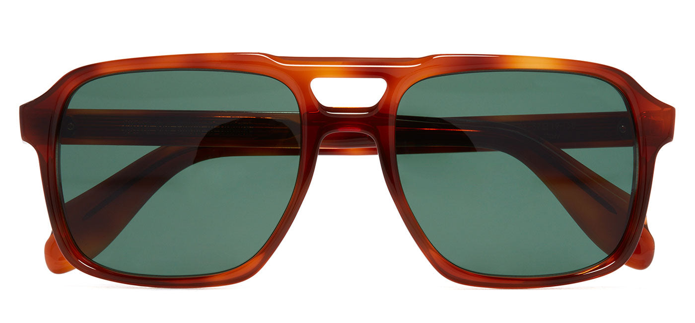 Cutler and Gross 1394 Sunglasses - Honey Havana / Green