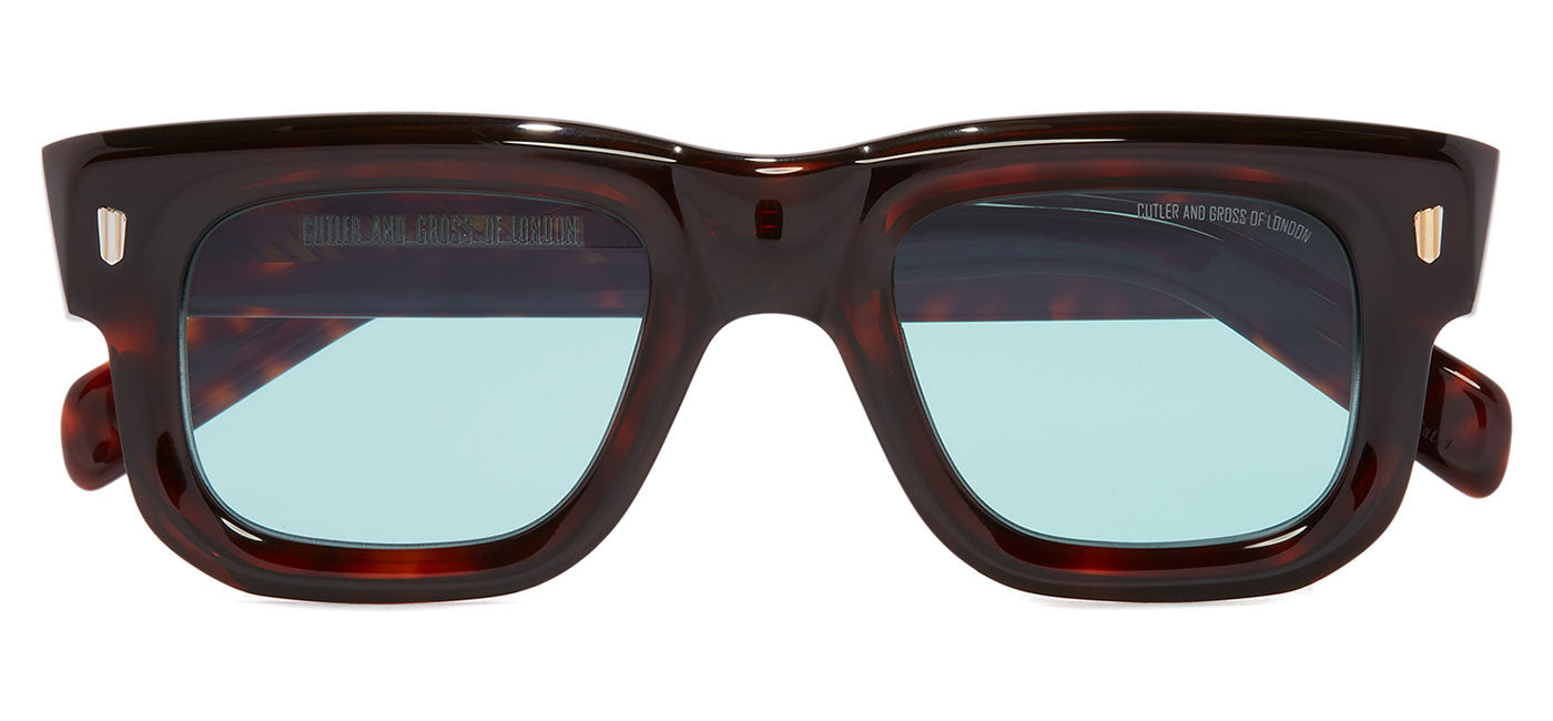 Cutler and Gross 1402 Sunglasses - Dark Turtle / Light Blue