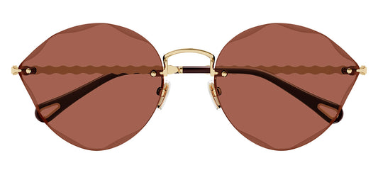 Chloe CH0253S Sunglasses - Gold / Red