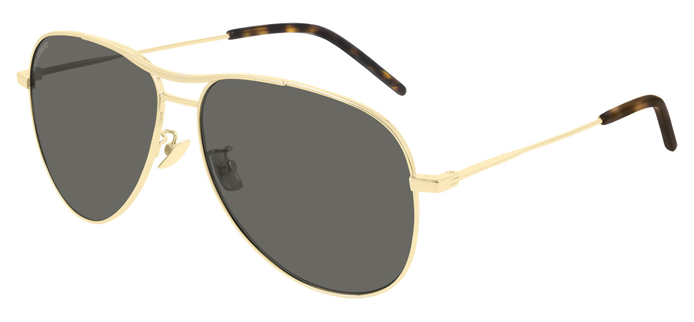 Saint Laurent Classic 11 Blondie Sunglasses - Gold & Havana / Grey