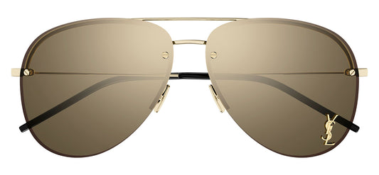 Saint Laurent Classic 11 M Sunglasses - Gold / Bronze Mirror