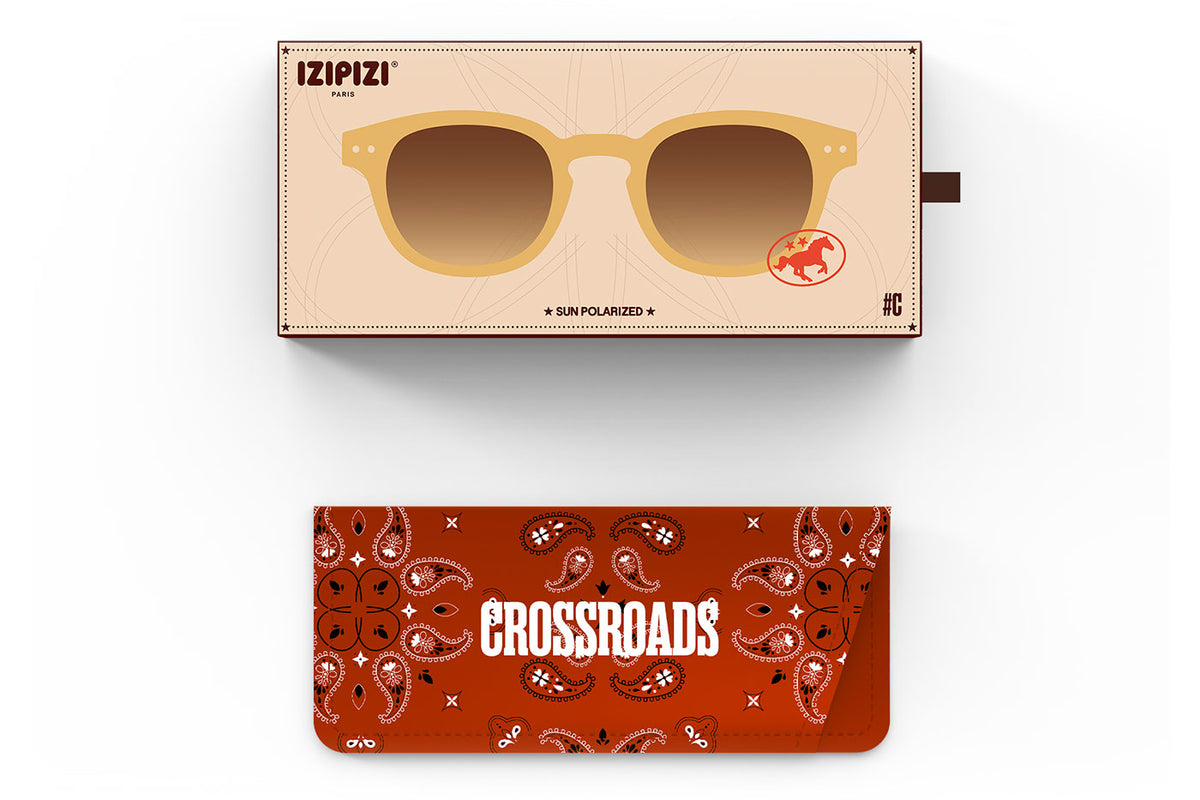 IZIPIZI #C Sunglasses - Crossroads Golden Canyon / Brown Gradient Polarised