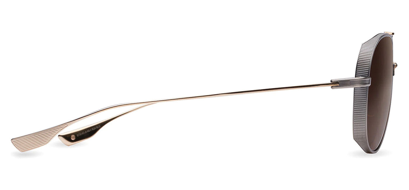 DITA SubSystem Sunglasses - Antique Silver and White Gold / Dark Brown