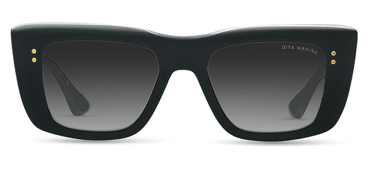 DITA Mahine Sunglasses - Black Yellow Gold / Grey Gradient