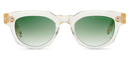 DITA Radihacker Sunglasses - Vintage Clear / Green Gradient
