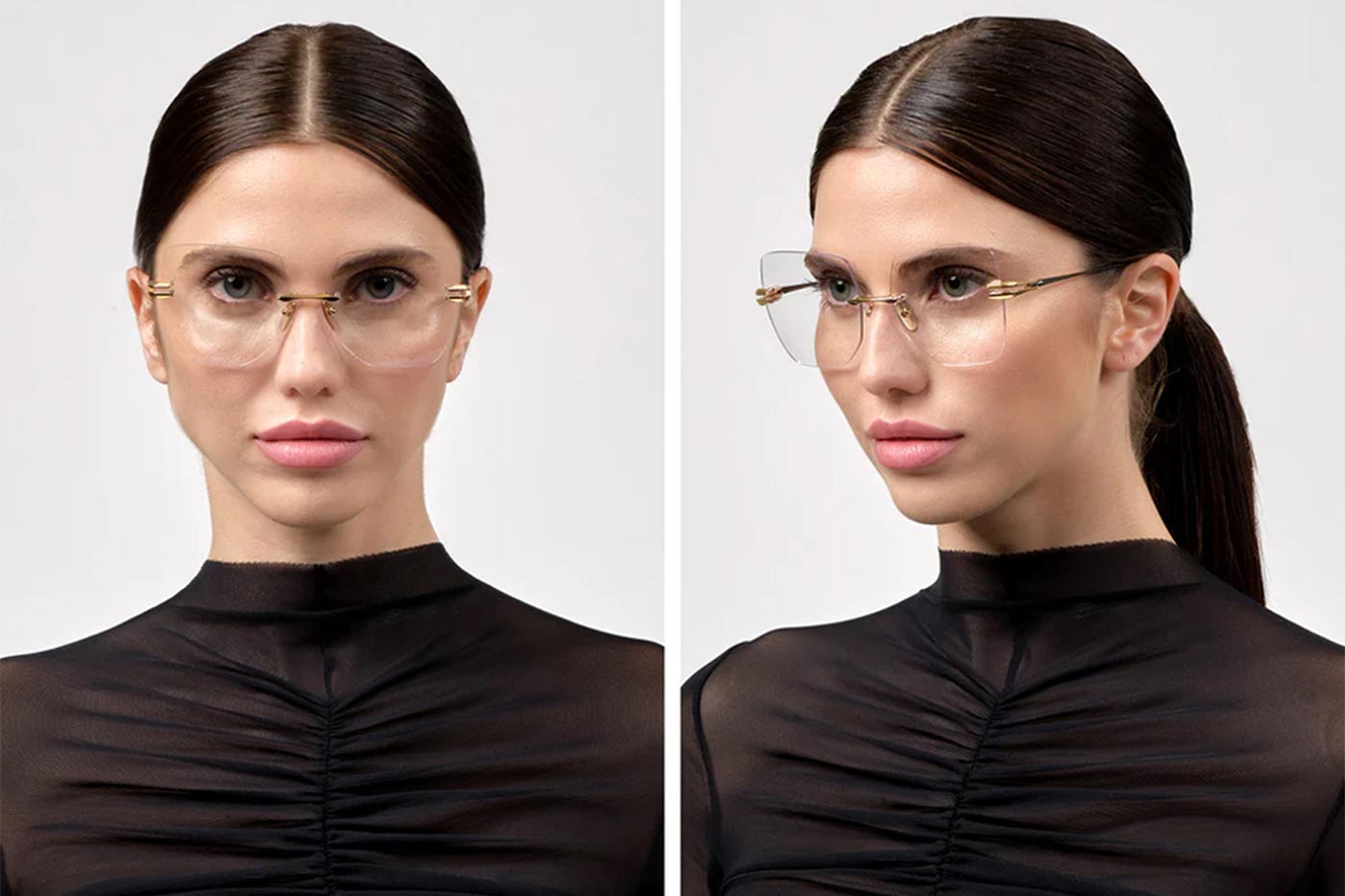 DITA Embra Glasses - Silver and White Gold