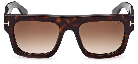 Tom Ford FT0711 Fausto Sunglasses - Dark Havana / Brown Gradient