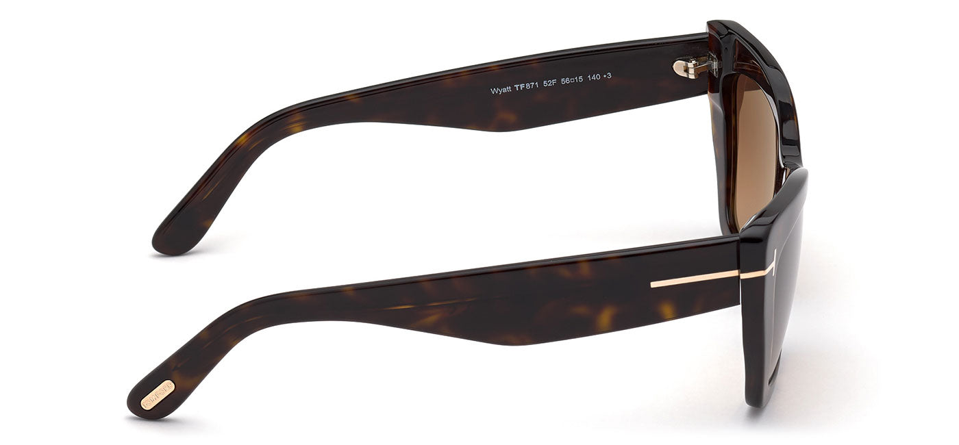 Tom Ford FT0871 Wyatt Sunglasses - Dark Havana / Brown Gradient