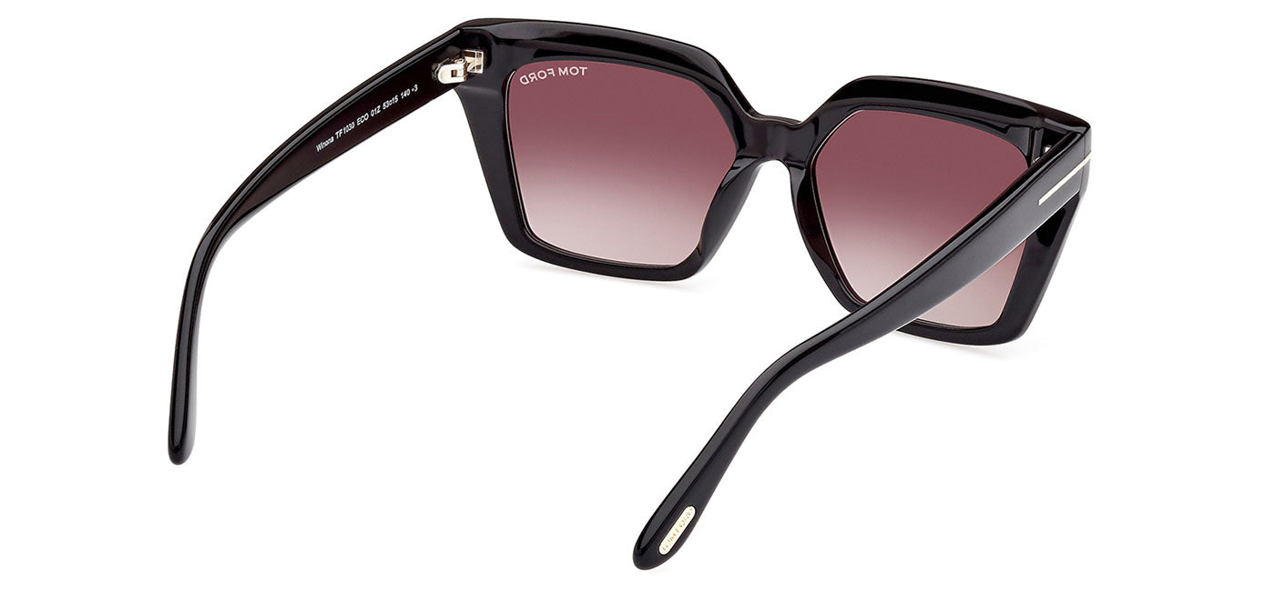 Tom Ford FT1030 Winona Sunglasses - Shiny Black / Violet Gradient