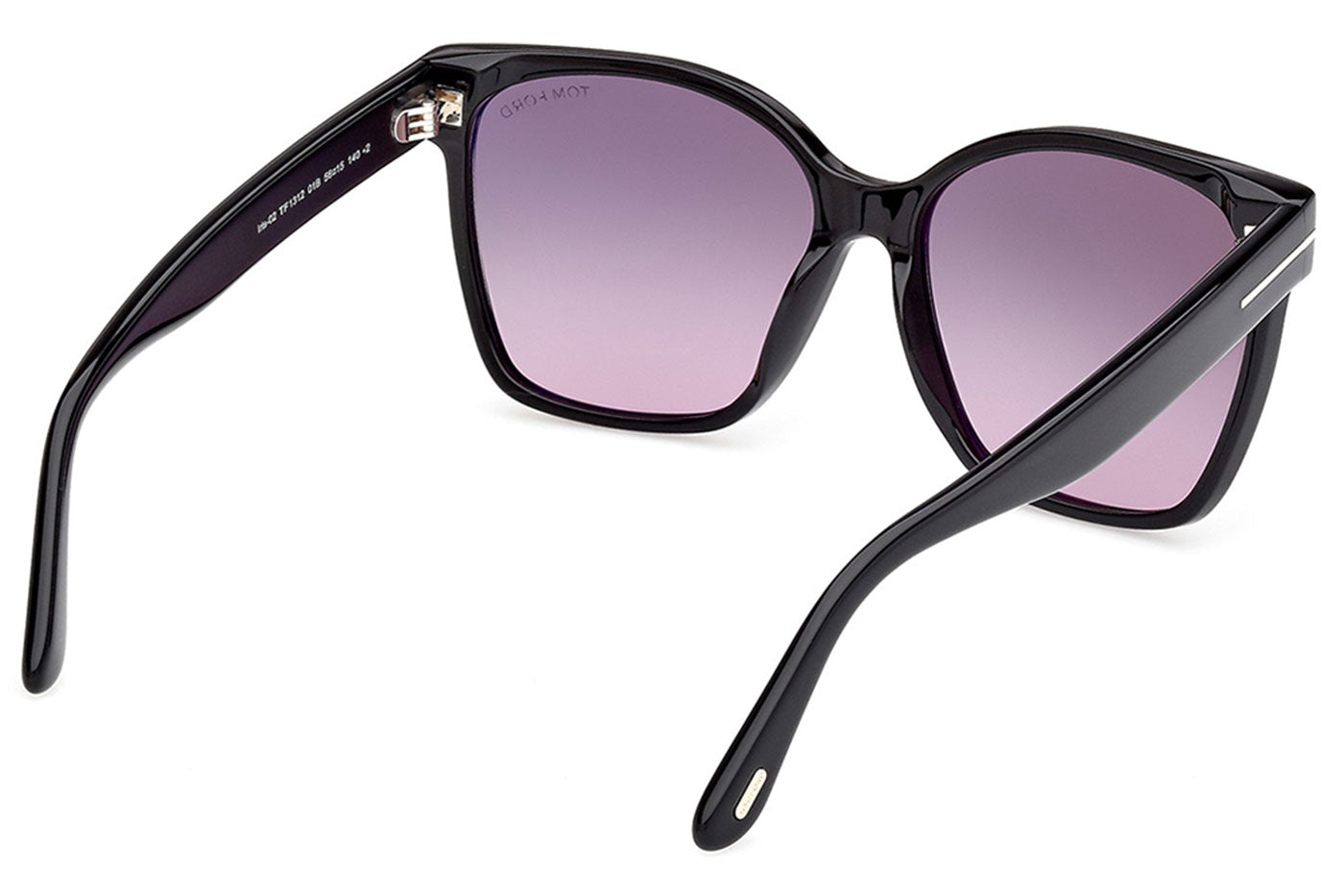 Tom Ford FT1312 Iris-02 Sunglasses - Shiny Black / Smoke Gradient