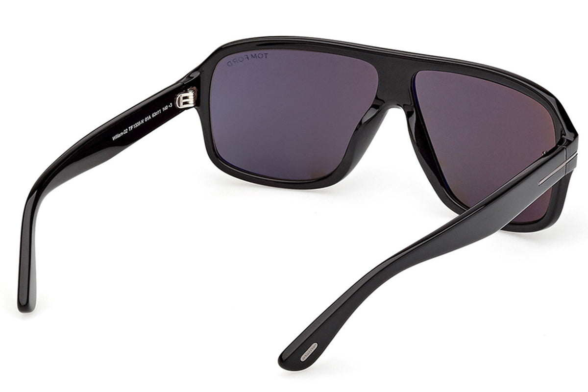 Tom Ford FT1335-N William-02 Sunglasses - Shiny Black / Smoke