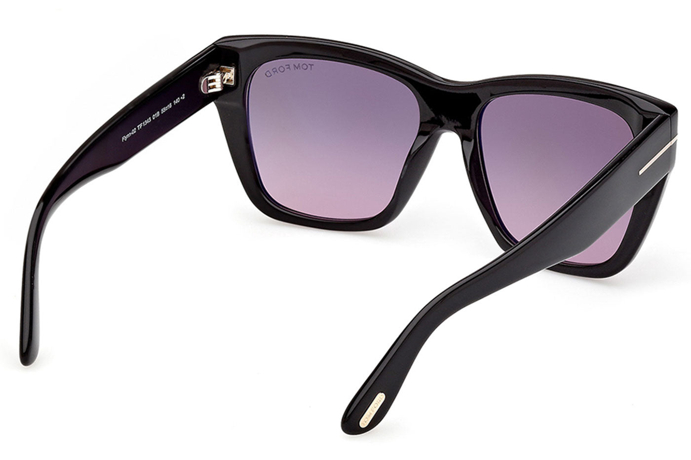 Tom Ford FT1343 Flynn-02 Sunglasses - Shiny Black/ Smoke Gradient