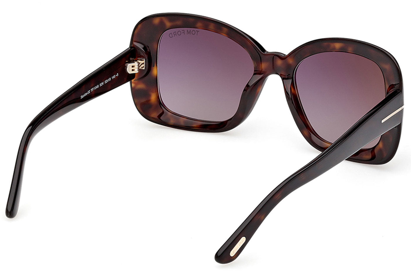 Tom Ford FT1348 Sandra-02 Sunglasses - Dark Havana / Roviex Gradient