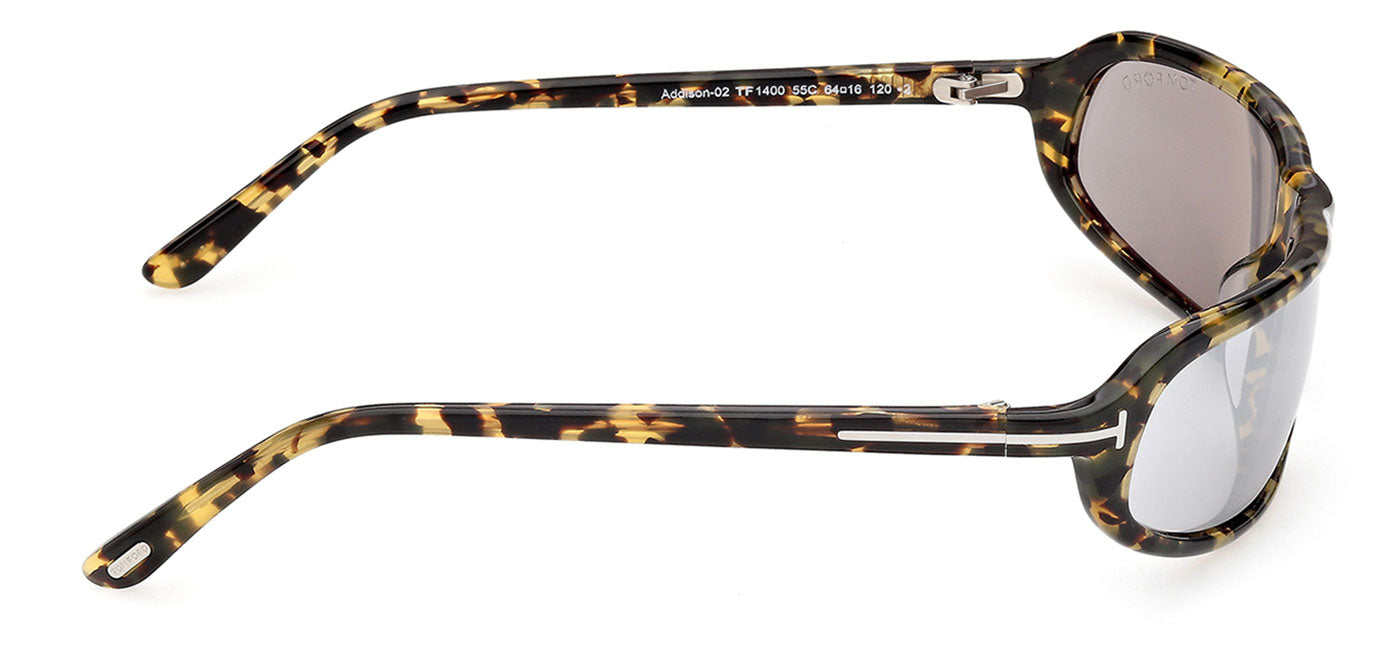 Tom Ford FT1400 Addison-02 Sunglasses - Coloured Havana / Smoke Mirror