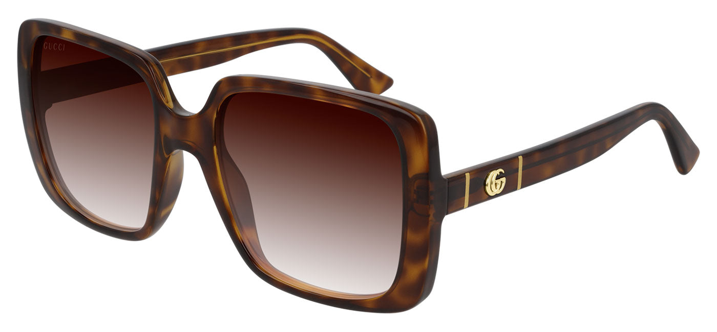 Gucci GG0632S Sunglasses - Havana / Brown Gradient